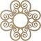 Ekena Millwork Cohen Wood Fretwork Pierced Ceiling Medallion, Birch, 36"OD x 12 1/4"ID x 1/4"T CMWP36X36X0250COBI - alternate 5